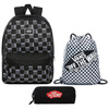 Plecak szkolny Vans Realm Word Check - VN0A3UI7ZM0 + Worek + Piórnik