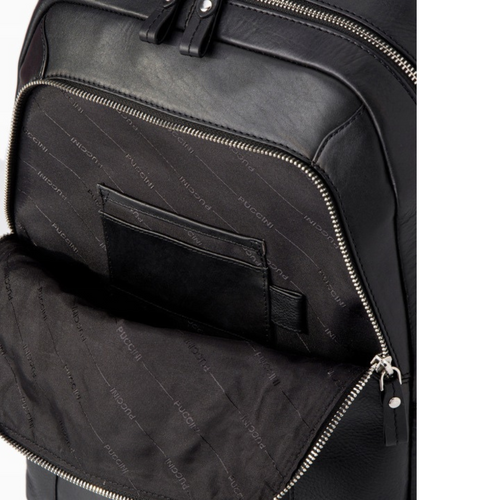 Plecak skórzany męski na laptop 15,6" Puccini Royal Collection Czarny - LGD6323-1