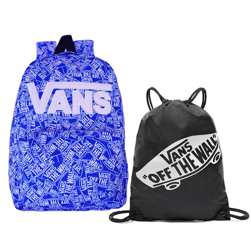 Plecak do szkoły młodzieżowy Vans Old Skool niebieski + worek Benched Bag