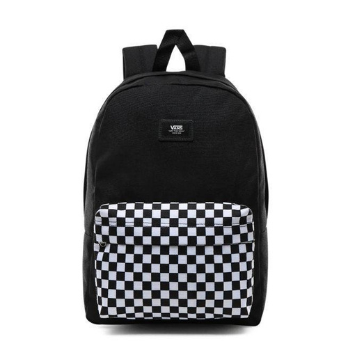 Plecak szkolny Vans New Skool Checkerboard kratka czarny + worek + piórnik
