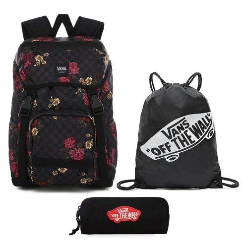 Plecak Vans Ranger Botanical Check - VN0A3NG2UWX + Worek + Piórnik
