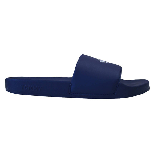 Klapki damskie Tommy Hilfiger Essential Pool Slide Granatowe - EN0EN01431-C87