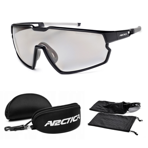 Okulary polaryzacyjne fotochromatyczne Arctica UV400 Czarne + Etui - S-333FP