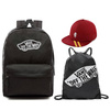 Plecak szkolny VANS - VN0A3UI6BLK + Czapka z daszkiem HARRY + worek