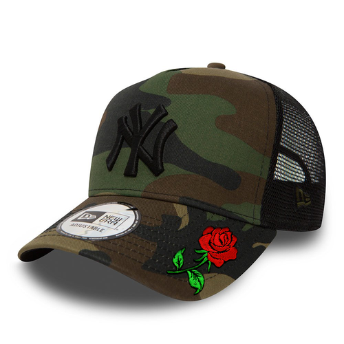 Czapka z daszkiem New Era MLB New York Yankees Trucker camo Custom Rose