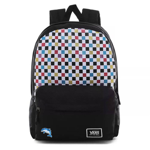 Plecak tornister szkolny Vans Glitter Check Realm Custom Dolphin