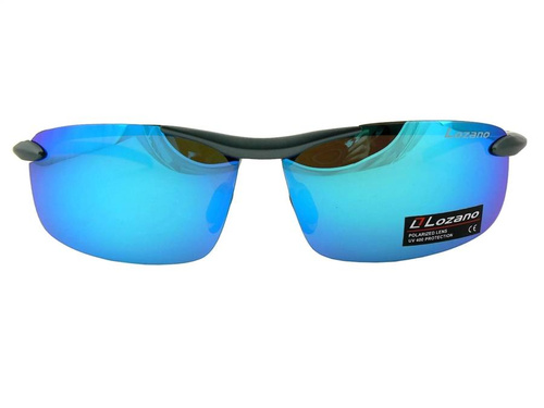 Okulary przeciwsłoneczne polaryzacyjne sportowe Lozano Lustrzane UV400 - LZ329E 