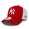 Czapka z daszkiem New Era MLB New York Yankees Clean A Frame Trucker Custom Rose - 11588488