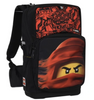 Plecak szkolny dziecięcy do przedszkola czerwony 18L Lego Ninjago Optimo Plus  - 20222-2302