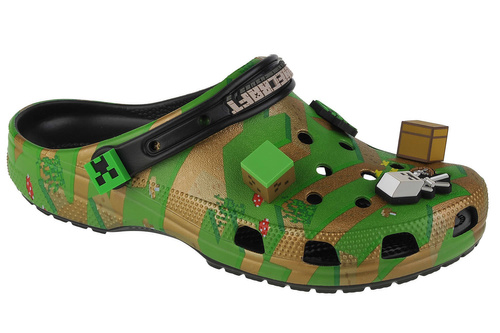 Młodzieżowe Klapki Crocs Elevated Minecraft Classic Clog - 208472-90H