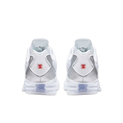 Buty sportowe męskie Nike SHOX TL Metallic Silver białe - AV3595-100