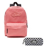 Plecak VANS Realm Backpack Desert Rose - VN0A3UI6YDZ 886 + Piórnik 