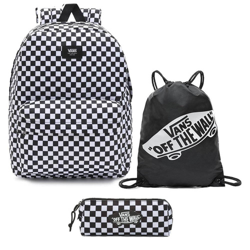 Zestaw szkolny Plecak Worek Piórnik Vans Old Skool III kratka 