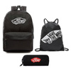Plecak VANS Realm Backpack szkolny - VN0A3UI6BLK + Worek + Piórnik