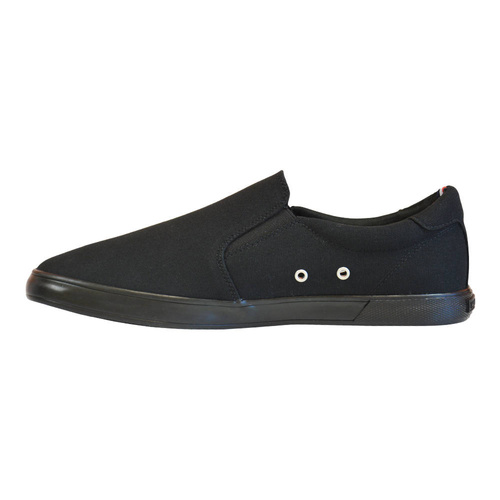 Buty męskie Tommy Hilfiger Iconic Slip On czarne  - FM0FM00597 0GK