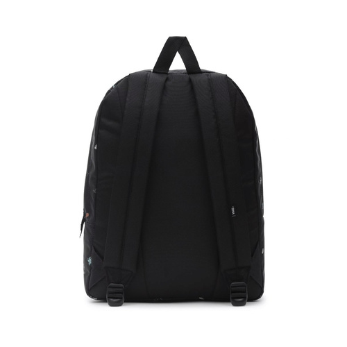 Plecak szkolny VANS Realm Backpack Black Rose Smok VN0A3UI6BR81 + Custom Flaming 10 cm