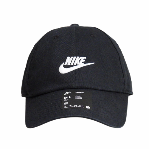 Czapka z daszkiem Nike Club Futura Washed Strapback Czarna - FB5368-011