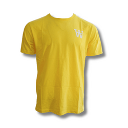 Koszulka sportowa damska Wood Wood Ace AA T-shirt Dandelion żółta - 10295702-2222-3003