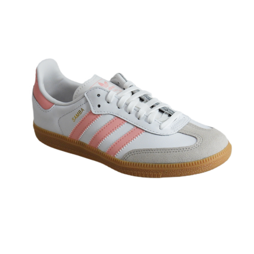 Buty sportowe dziecięce Adidas Samba OG Kids Cloud White/Semi Pink Spark - JP5484