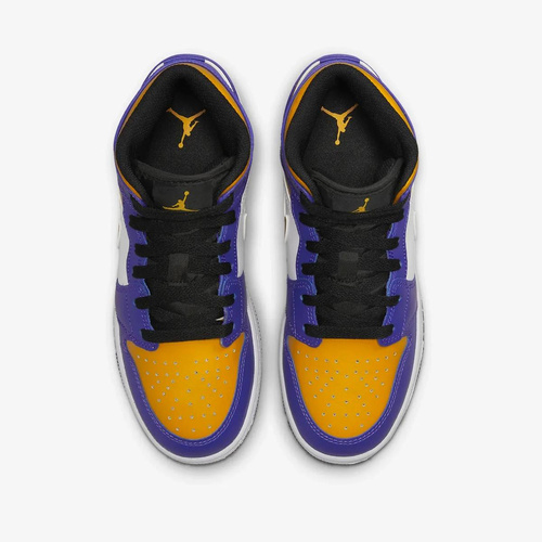 Buty  Air Jordan LA Lakers 1 MID (GS) - DQ8423-517