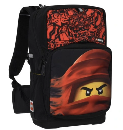 Plecak szkolny dziecięcy do przedszkola czerwony 18L Lego Ninjago Optimo Plus  - 20222-2302