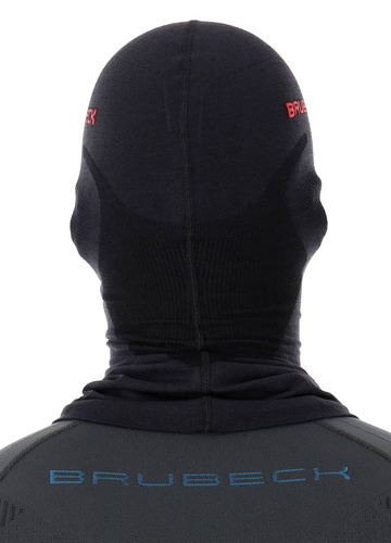 Kominiarka termoaktywna Wełniana Brubeck Merino Wool Czarna - KM10370