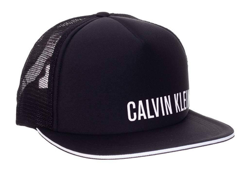 Czapka z daszkiem Calvin Klein Trucker czarna - KU0KU00081-BEH
