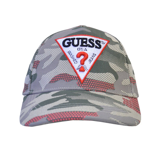 Czapka z daszkiem bejsbolówka Guess Triangle Logo Moro Camo 
