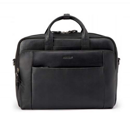 Skórzana torba na laptopa Puccini Royal Collection Czarna - LGD6423 1