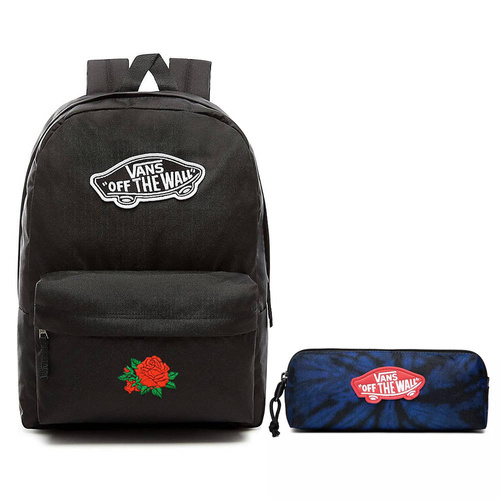 Plecak szkolny VANS Realm Backpack deskorolka RÓŻA Rose + Piórnik