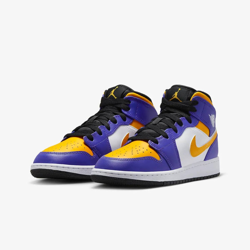 Buty  Air Jordan LA Lakers 1 MID (GS) - DQ8423-517