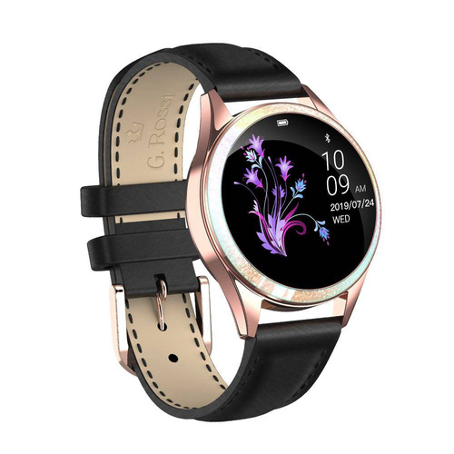 Zegarek damski Smartwatch G. Rossi SMS Kroki FB + dodatkowy pasek 