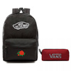 Plecak szkolny VANS Realm Backpack deskorolka RÓŻA Rose + Piórnik