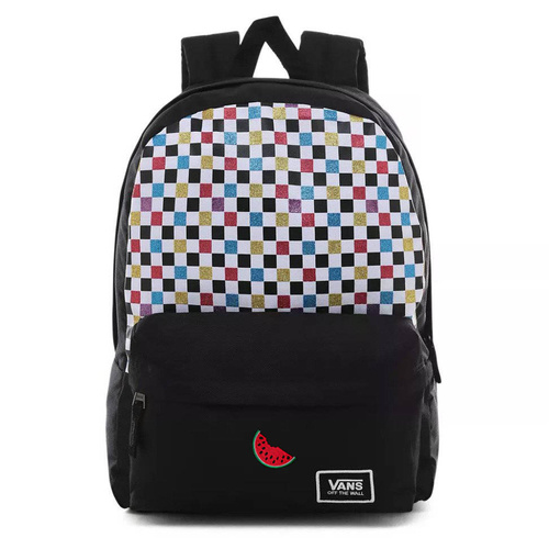 Plecak tornister szkolny Vans Glitter Check Realm Custom watermelon