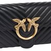 Portfel damski torebka Pinko Love Bag One Wallet Chevron Czarny - 100062A0GK-Z99Q