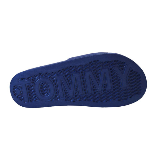 Klapki damskie Tommy Hilfiger Essential Pool Slide Granatowe - EN0EN01431-C87