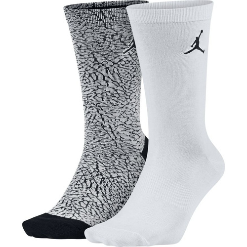 Skarpety Air Jordan Elephant Print Crew 2 Pack - SX5859-101