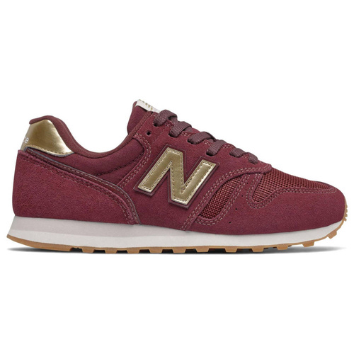 Buty damskie sportowe New Balance bordowe - WL373FA2