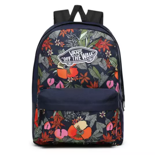 Plecak szkolny młodzieżowy Vans Realm Multi Tropic Dress Blues Kwiaty - VN0A3UI6W14