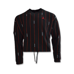 Bluza Air Jordan Essential Fleece Top Wmns Black/Varsity Red - DJ2623-010