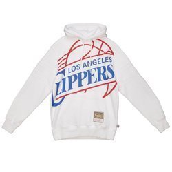 Bluza z kapturem Mitchell & Ness NBA Los Angeles Clippers biała