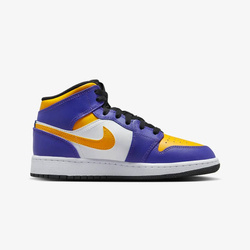 Buty  Air Jordan LA Lakers 1 MID (GS) - DQ8423-517