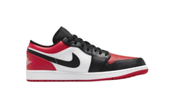 Buty męskie Air Jordan 1 Low Bred Toe - 553558-612