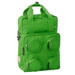 Klasyczny szkolny plecak zielony 15 L do przedszkola LEGO Brick 2x2 Backpack - 20205-0037