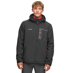 Męska Kurtka Trekkingowa Softshell Alpinus Stenshuvud Czarna - BR43371