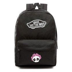 Plecak VANS Realm Backpack - VN0A3UI6BLK  - Custom Cute Skull