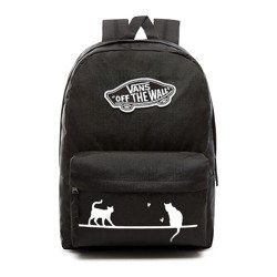 Plecak szkolny VANS Realm Backpack - VN0A3UI6BLK - Custom Koty Cats