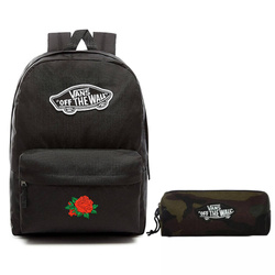 Plecak szkolny VANS Realm Backpack deskorolka RÓŻA Rose + Piórnik