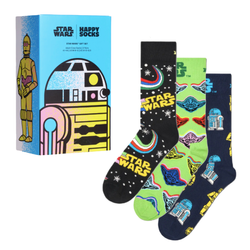 Skarpetki wysokie 3-pack zestaw świąteczny Happy Socks Star Wars - P002890