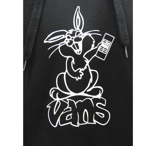 Bluza z kapturem Vans Czarna Crazy Eddy 66 Loose Pullover Hoodie - VN000JE7BLK